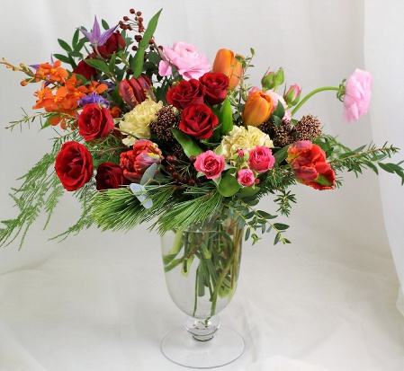 Medium Seasonal Arrangement  |  Toronto best florist Periwinkle Flowers